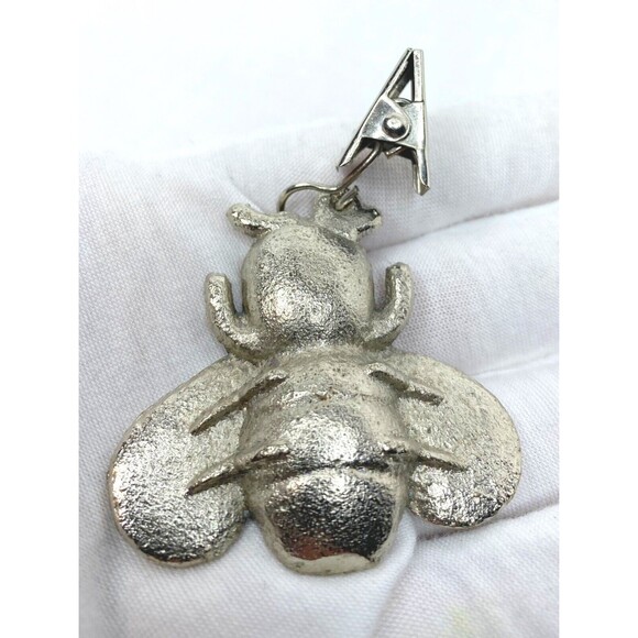 Tradewind Bay 4 Pc. Pewter Tablecloth Weights Bee And Ladybug - Picture 5 of 7